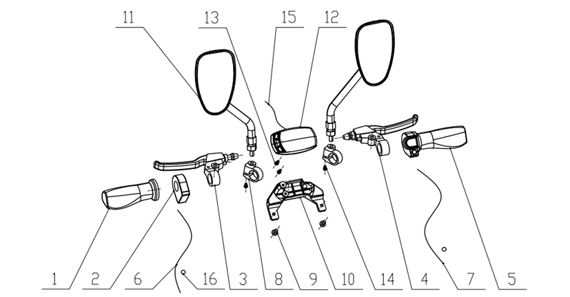 7. PARTS ON HANDLEBAR PART 4
