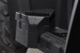 Footpeg risers for passenger Quadrift & Gladiator black (only with footpeg base) - 1 pair
