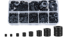 Black Silicon Rubber Gasket O-ring Seal Pipe Waterproof Flat Soft Washer Oil Resistant Heat Resistance Sealing Ring