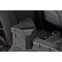 Black passenger footrest for Quadrift & Gladiator Base (lower section) - 1 pair