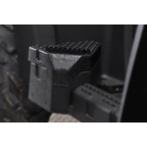 Footpeg risers for passenger Quadrift & Gladiator black (only with footpeg base) - 1 pair