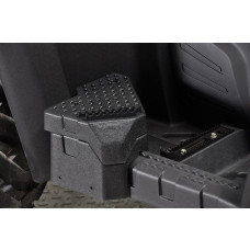 Black passenger footrest for Quadrift & Gladiator Base (lower section) - 1 pair